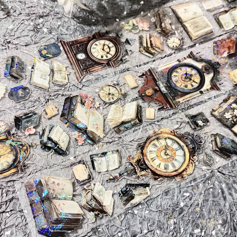 QYマステ8月新作Vintage Hour 6cm×5M 貝殻光