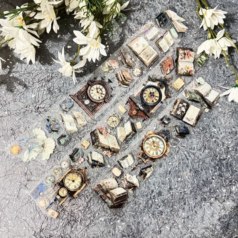 QYマステ8月新作Vintage Hour 6cm×5M 貝殻光
