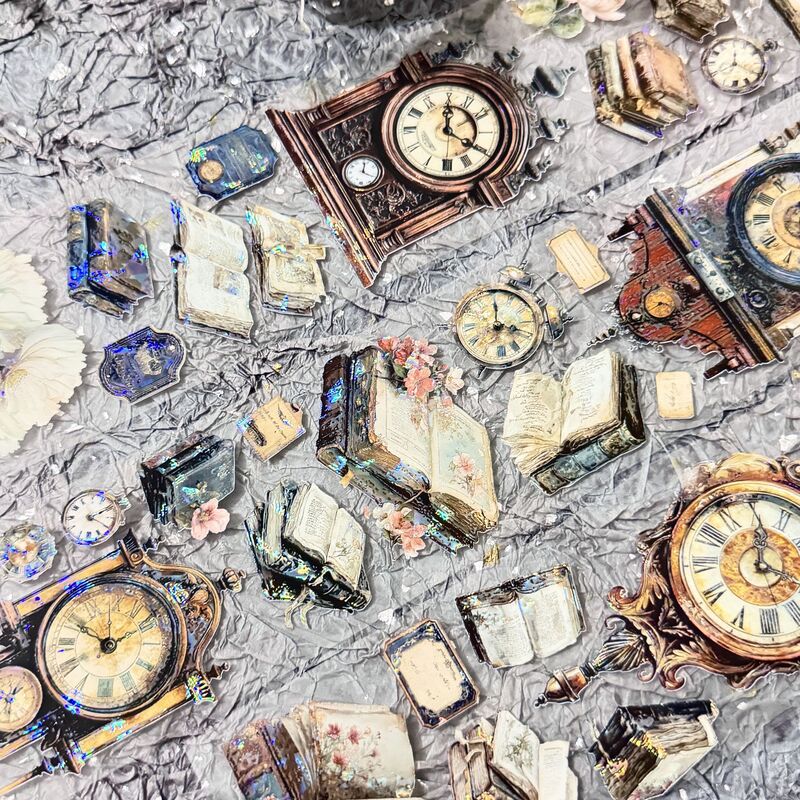 QYマステ8月新作Vintage Hour 6cm×5M 貝殻光
