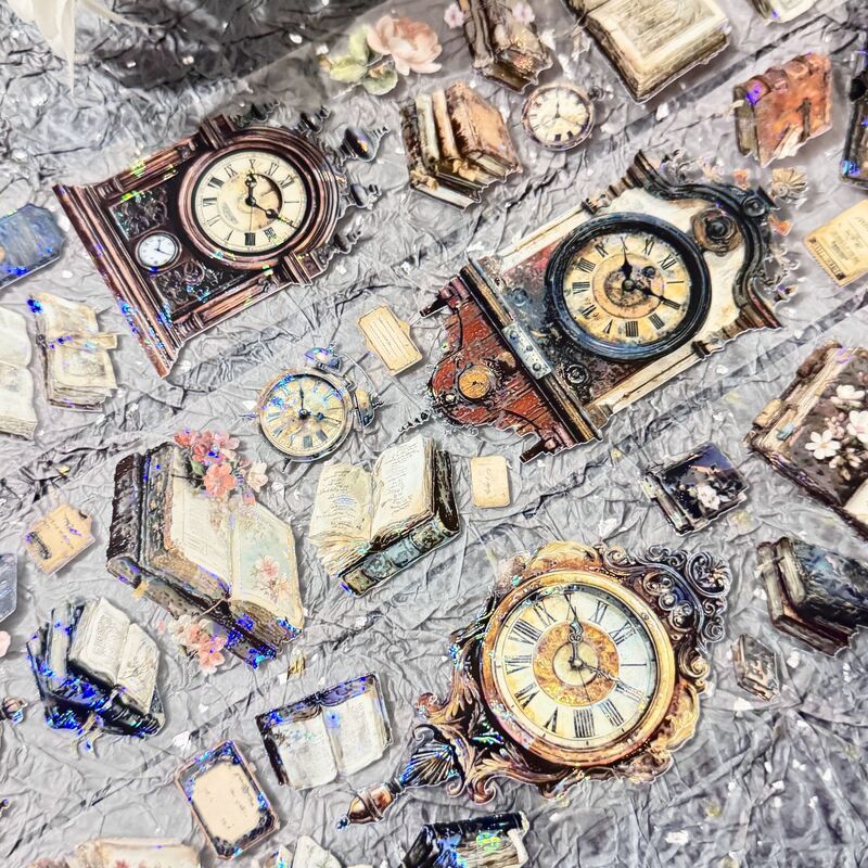 QYマステ8月新作Vintage Hour 6cm×5M 貝殻光