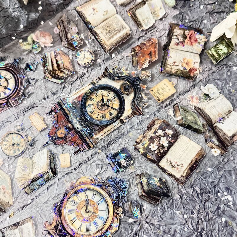 QYマステ8月新作Vintage Hour 6cm×5M 貝殻光
