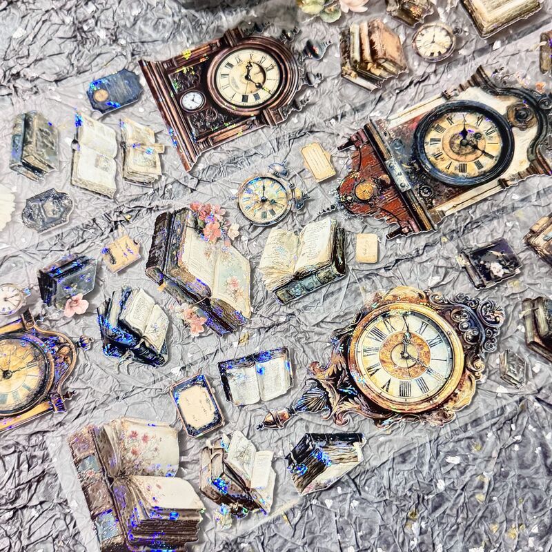 QYマステ8月新作Vintage Hour 6cm×5M 貝殻光
