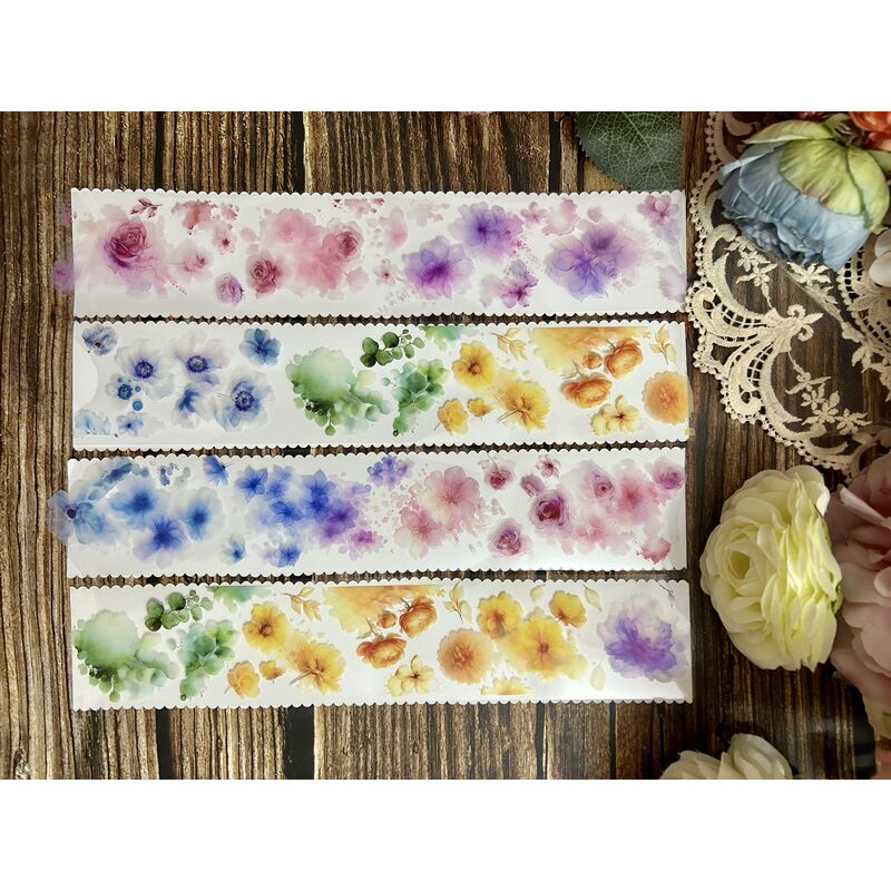 QYマステ8月新作☆Wetty Flowers PET