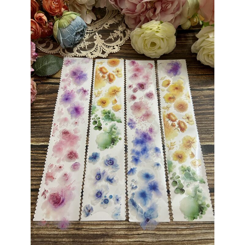 QYマステ8月新作☆Wetty Flowers PET