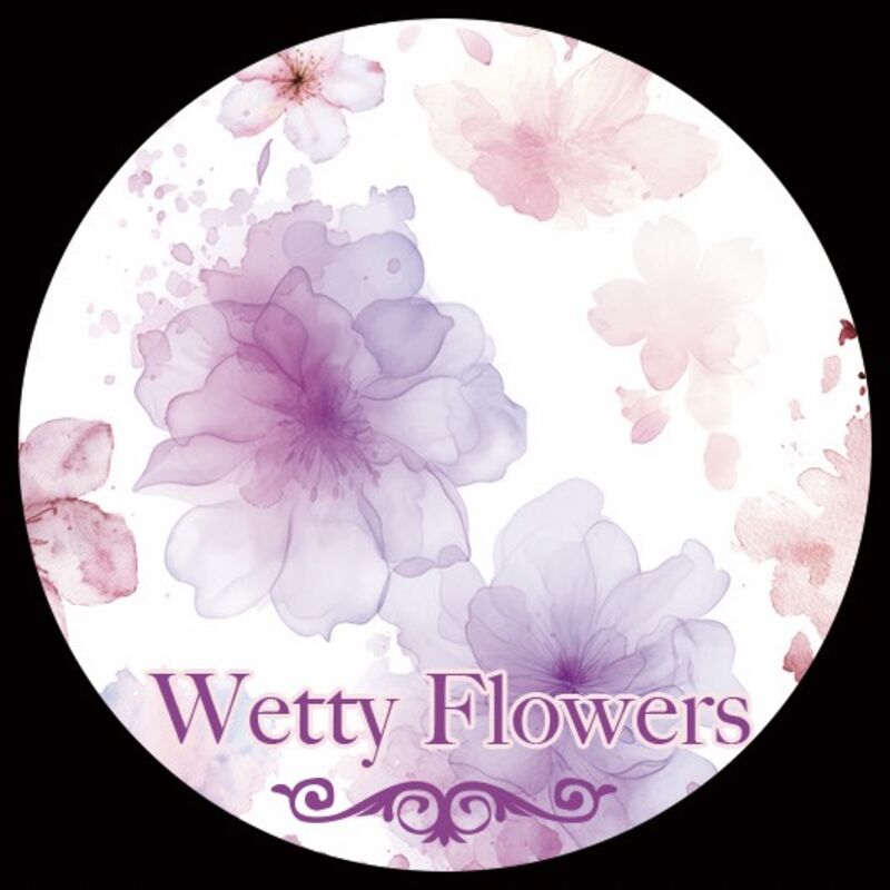 QYマステ8月新作☆Wetty Flowers PET