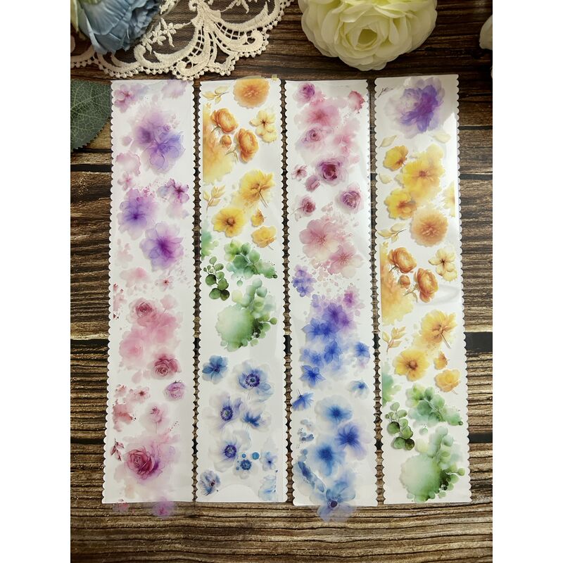 QYマステ8月新作☆Wetty Flowers PET