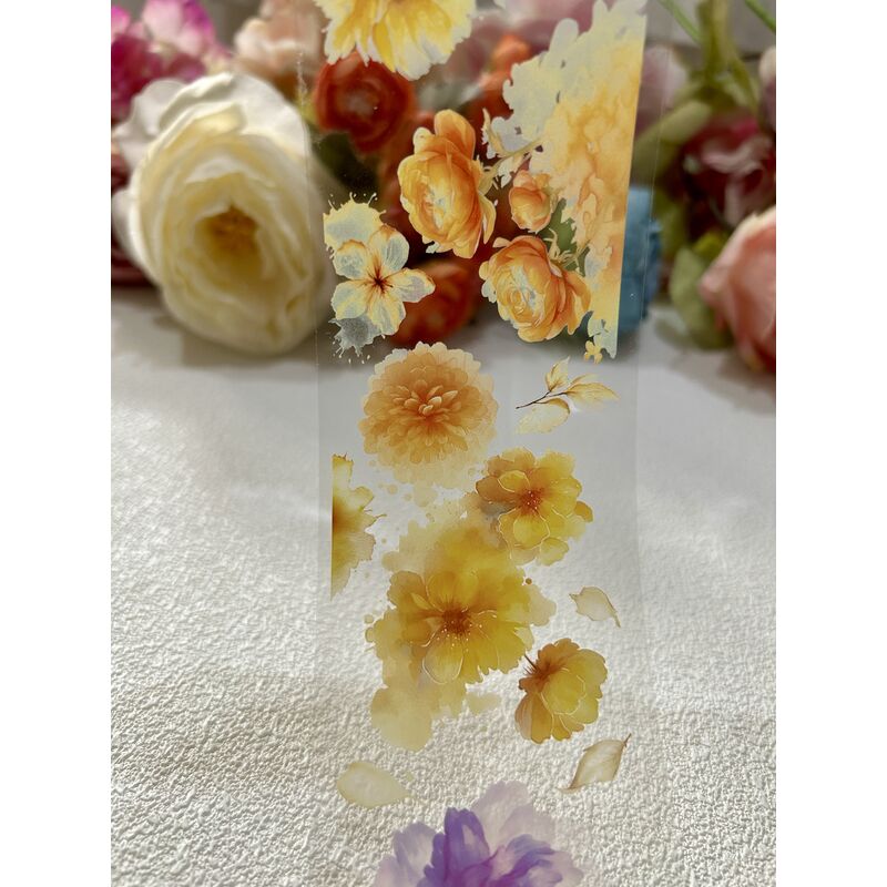 QYマステ8月新作☆Wetty Flowers PET