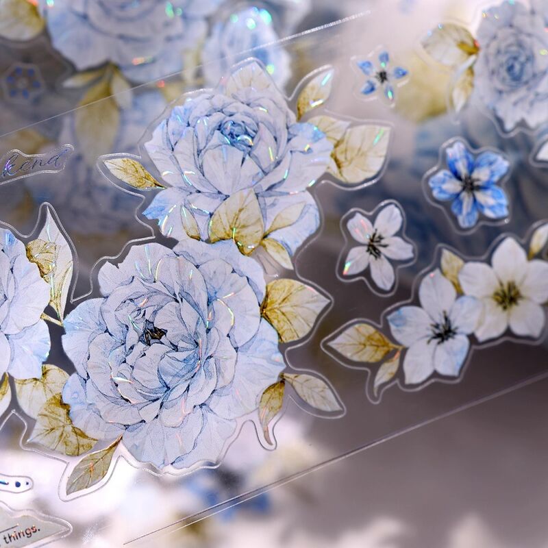 XBマステ涧石蓝【貝殻光・型抜き】5.5cm×6M(150cmループ)