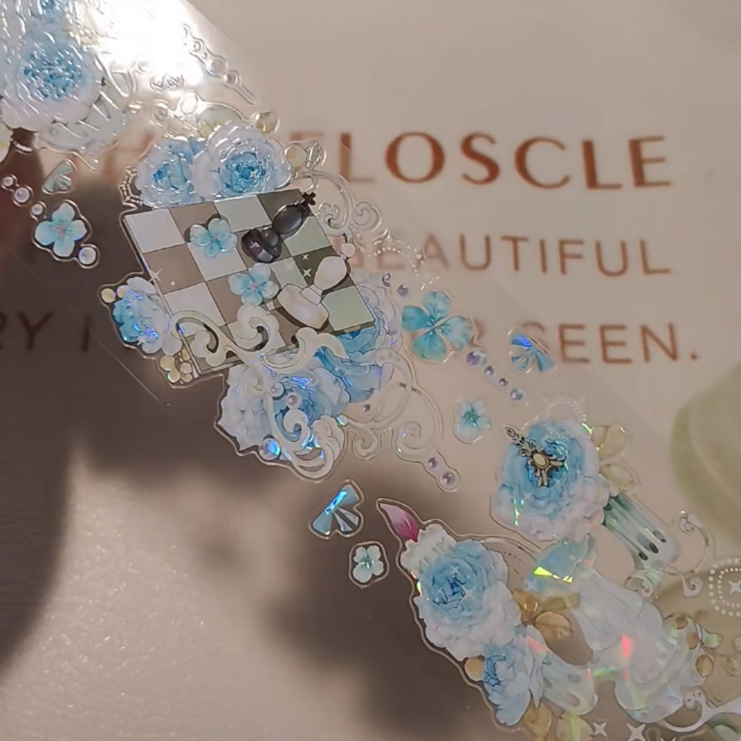 海外マスキングテープ花籠6cm×5M（5色5Mループ）貝殻光