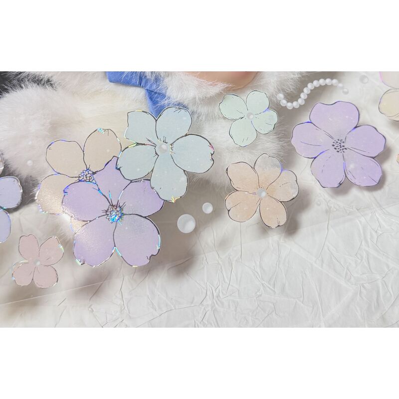 QYマステ11月新作floral rainbow  貝殻銀